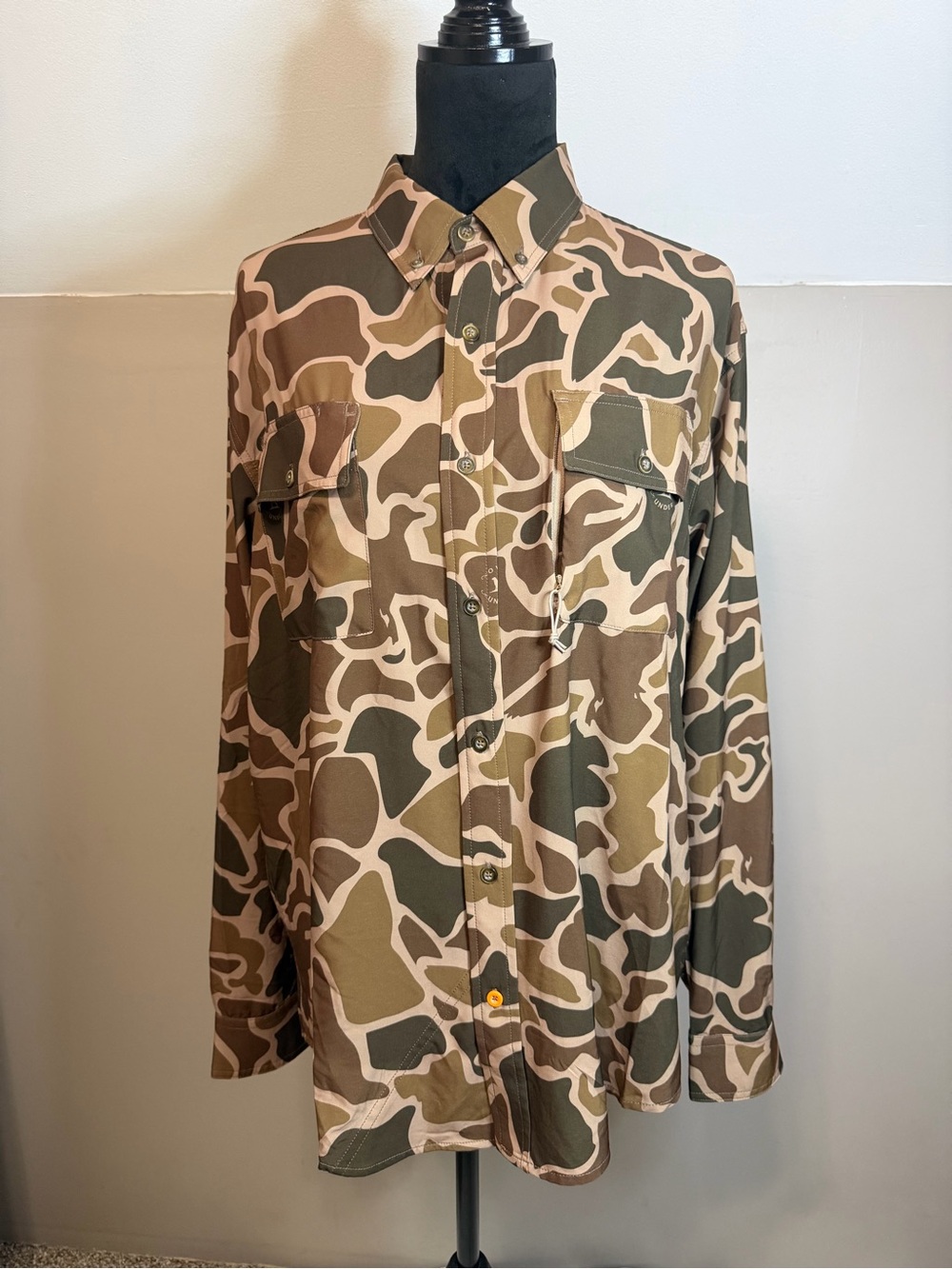 Men's Camouflage Over Under 3-Season Ultralight long sleeve hunting shirt size M